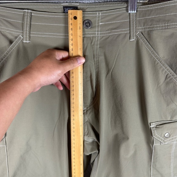 Kuhl Pants 36x29 Renegade Convertible Olive Green Stealth Zip Off Cargo Hiking - Picture 3 of 12
